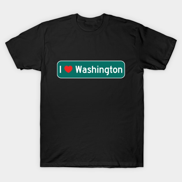 I Love Washington! T-Shirt by MysticTimeline